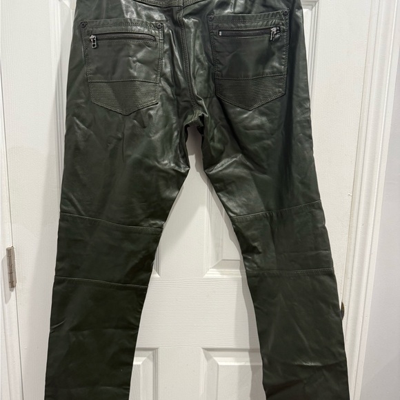 Leather moto pants - Picture 3 of 4